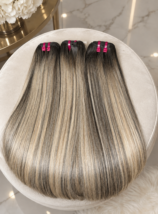 Melted Blonde Highlights | Raw Vietnamese Pre-Colored Bundles